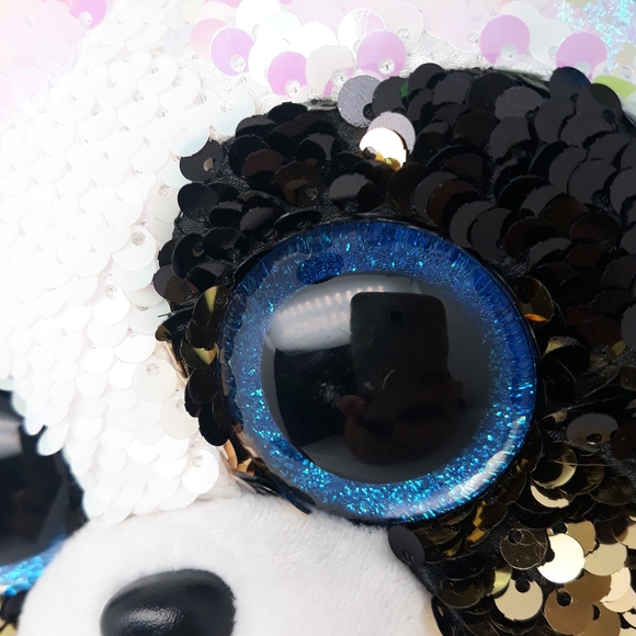 TY Flippables Sequin Bamboo the Panda 9" Fashion Purse 6 Ways to Wear With Tagqt - Picture 5 of 8